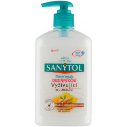 Mydlo Sanytol, dezinfekčné, vyživujúce, mandľové mlieko, 500 ml