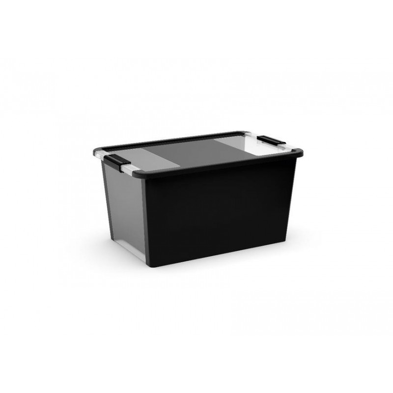 Box KIS Bi-Box L, 40L, čierny, 35x55x28 cm, s vekom