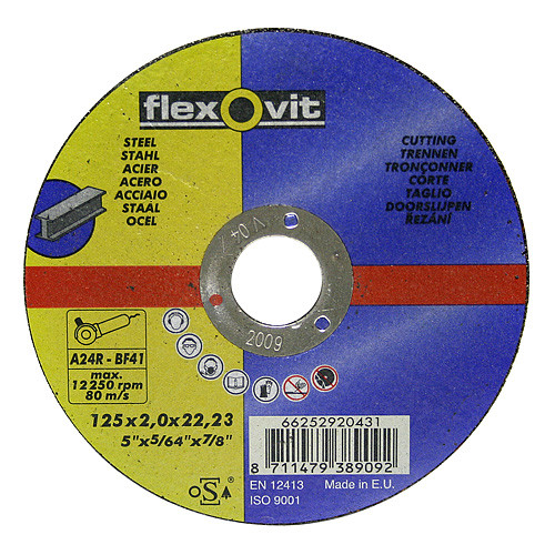 Flexovit Kotúč flexOvit 20431 125x2,0 A24R-BF41, rezný na kov