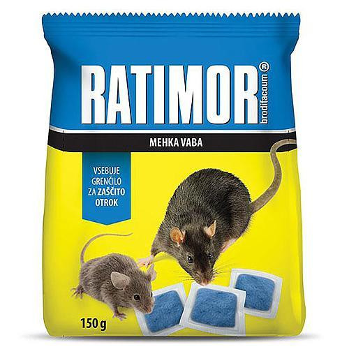 Ratimor Navnada RATIMOR® Brodifacoum fresh bait, 150 g, mäkká