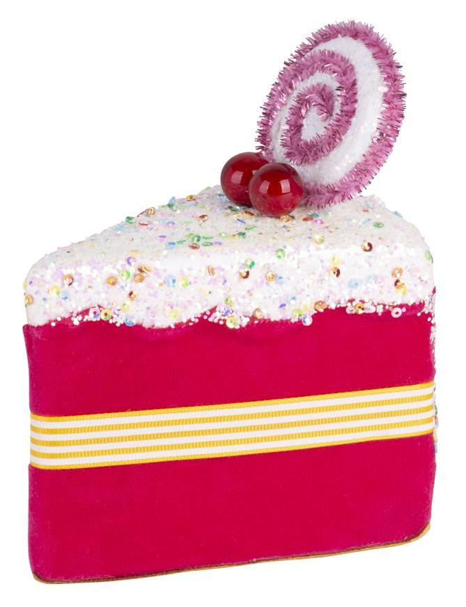 MagicHome Vianoce Dekoracia MagicHome Candy Line, koláčik, ružový, 13x9x15 cm, závesný