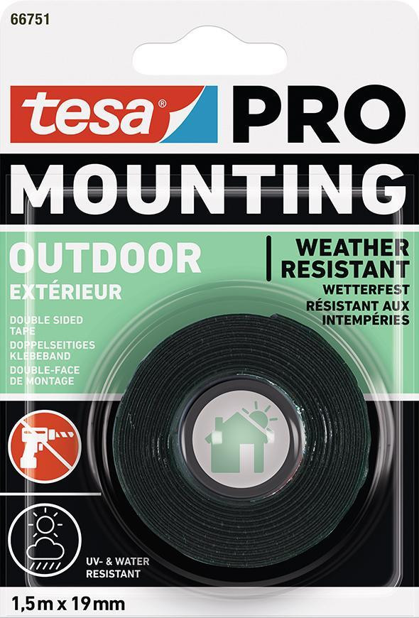 Tesa Páska tesa® Mounting PRO Outdoor, montážna, obojstranná, lepiaca, 19 mm, L-1,5 m